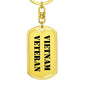 Vietnam Veteran - Luxury Dog Tag Keychain