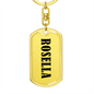 Rosella v01 - Luxury Dog Tag Keychain