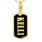 Kelli v02 - Luxury Dog Tag Keychain