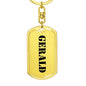 Gerald - Luxury Dog Tag Keychain