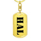 Hal - Luxury Dog Tag Keychain