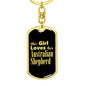 Australian Shepherd v2 - Luxury Dog Tag Keychain