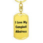 Love My Campbell Albatross - Luxury Dog Tag Keychain