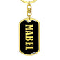 Mabel v02 - Luxury Dog Tag Keychain