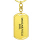 Indianapolis Girl v4 - Luxury Dog Tag Keychain