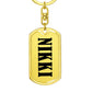 Nikki v01 - Luxury Dog Tag Keychain