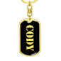 Cody v3 - Luxury Dog Tag Keychain