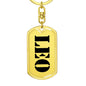 Leo - Luxury Dog Tag Keychain