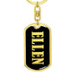 Ellen v02 - Luxury Dog Tag Keychain
