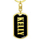 Kelly v02 - Luxury Dog Tag Keychain