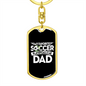 Soccer Dad v2 - Luxury Dog Tag Keychain