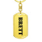 Brett - Luxury Dog Tag Keychain