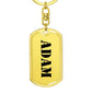 Adam - Luxury Dog Tag Keychain