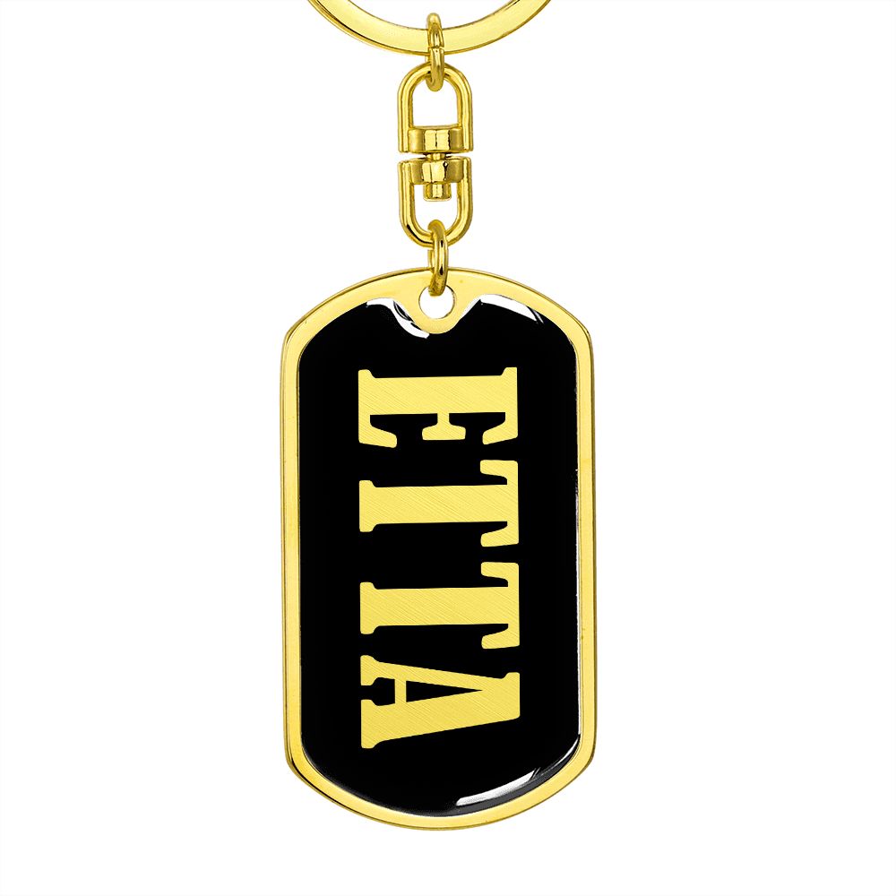 Etta v02 - Luxury Dog Tag Keychain