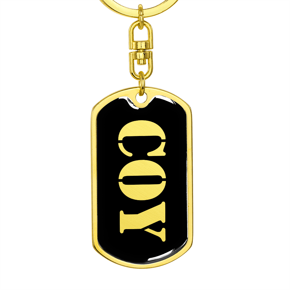Coy v2 - Luxury Dog Tag Keychain