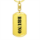 Bruno - Luxury Dog Tag Keychain