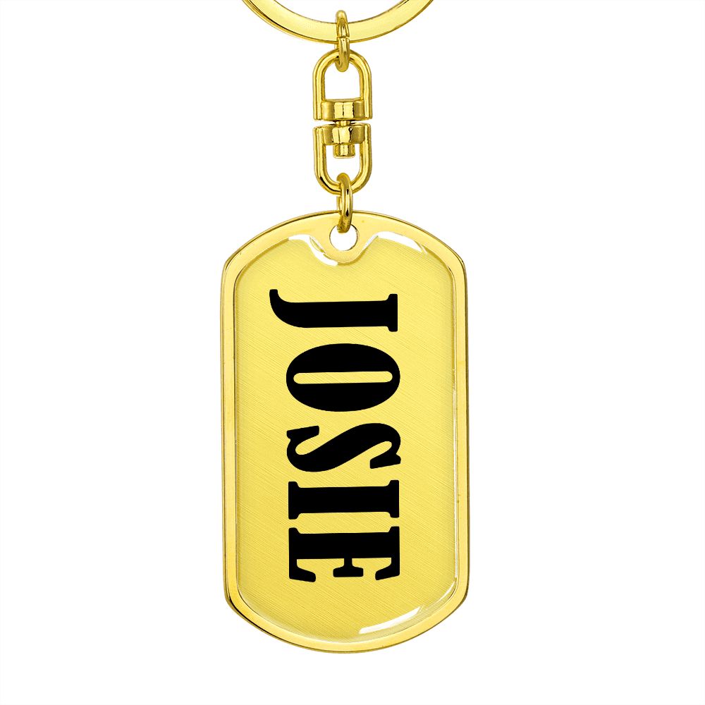 Josie v01 - Luxury Dog Tag Keychain