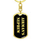 Airman's Nephew v2 - Luxury Dog Tag Keychain