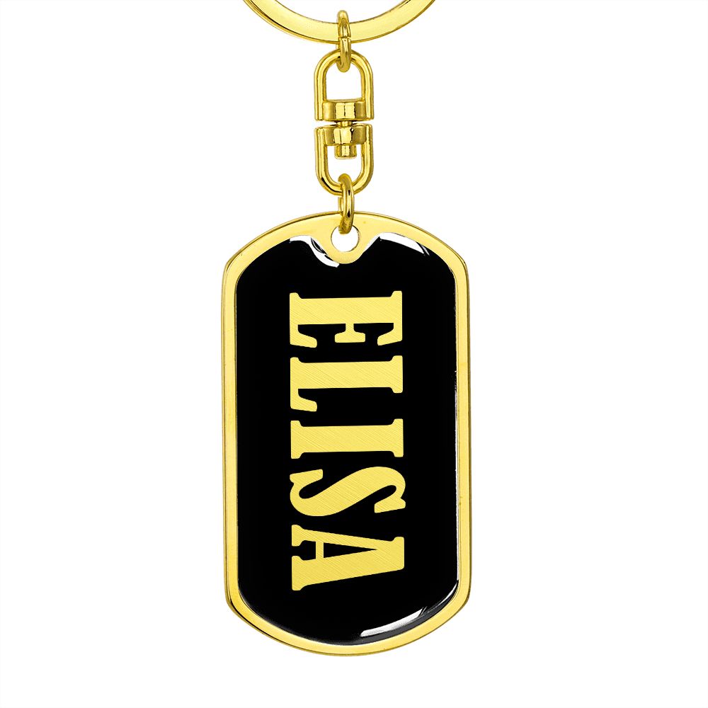 Elisa v02 - Luxury Dog Tag Keychain