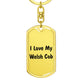 Love My Welsh Cob - Luxury Dog Tag Keychain