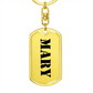 Mary - Luxury Dog Tag Keychain