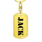 Jack - Luxury Dog Tag Keychain