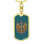Ukrainian Naval Infantry - Luxury Dog Tag Keychain