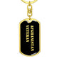 Afghanistan Veteran v2 - Luxury Dog Tag Keychain