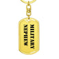 Military Nephew - Luxury Dog Tag Keychain