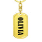 Olivia v01 - Luxury Dog Tag Keychain
