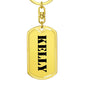 Kelly - Luxury Dog Tag Keychain