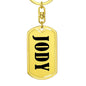 Jody v01 - Luxury Dog Tag Keychain