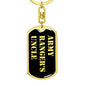 Army Ranger's Uncle v2 - Luxury Dog Tag Keychain