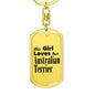Australian Terrier - Luxury Dog Tag Keychain