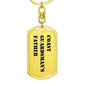 Coast Guardsman's Father - Luxury Dog Tag Keychain