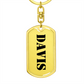 Davis - Luxury Dog Tag Keychain