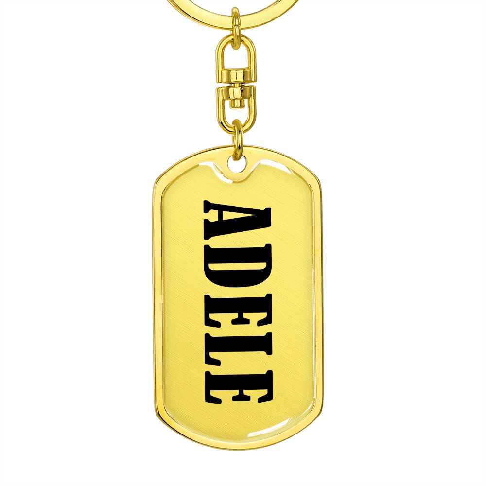 Adele v01 - Luxury Dog Tag Keychain