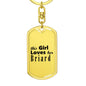 Briard - Luxury Dog Tag Keychain