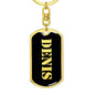 Denis v3 - Luxury Dog Tag Keychain
