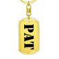 Pat - Luxury Dog Tag Keychain