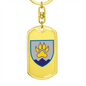 15th Mountain Assault Battalion (Ukraine) - Luxury Dog Tag Keychain