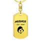 Mama, Est. 1968 - Luxury Dog Tag Keychain