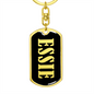 Essie v02 - Luxury Dog Tag Keychain