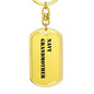 Navy Grandmother - Luxury Dog Tag Keychain