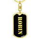 Robin v3 - Luxury Dog Tag Keychain