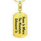 Miniature Schnauzer's Home - Luxury Dog Tag Keychain