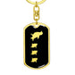 Mama Penguin With 3 Chicks v2 - Luxury Dog Tag Keychain