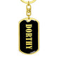 Dorthy v02 - Luxury Dog Tag Keychain