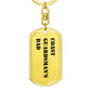 Coast Guardsman's Dad - Luxury Dog Tag Keychain