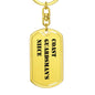 Coast Guardsman's Niece - Luxury Dog Tag Keychain